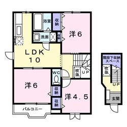 サミットハウスＡ棟の物件間取画像